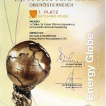 Urkunde Winner of Energy Globe